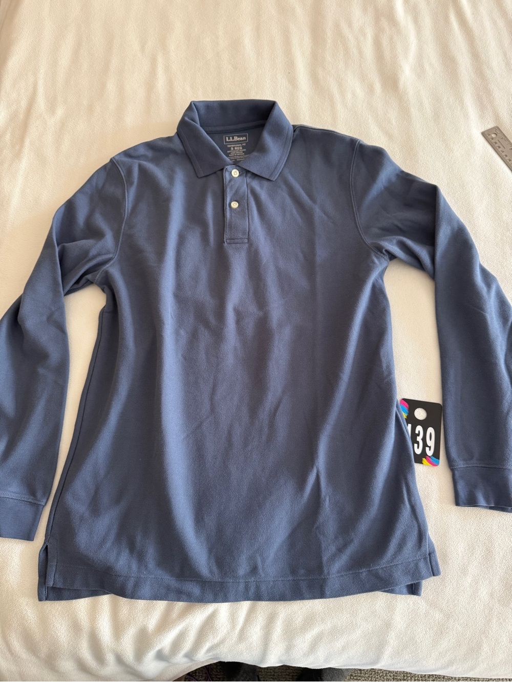 L.L. Bean Men's Long-Sleeve Polo - Navy